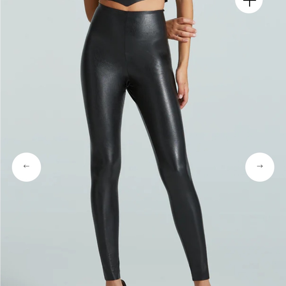 NWT Commando Faux Leather Leggings in Black Size Small